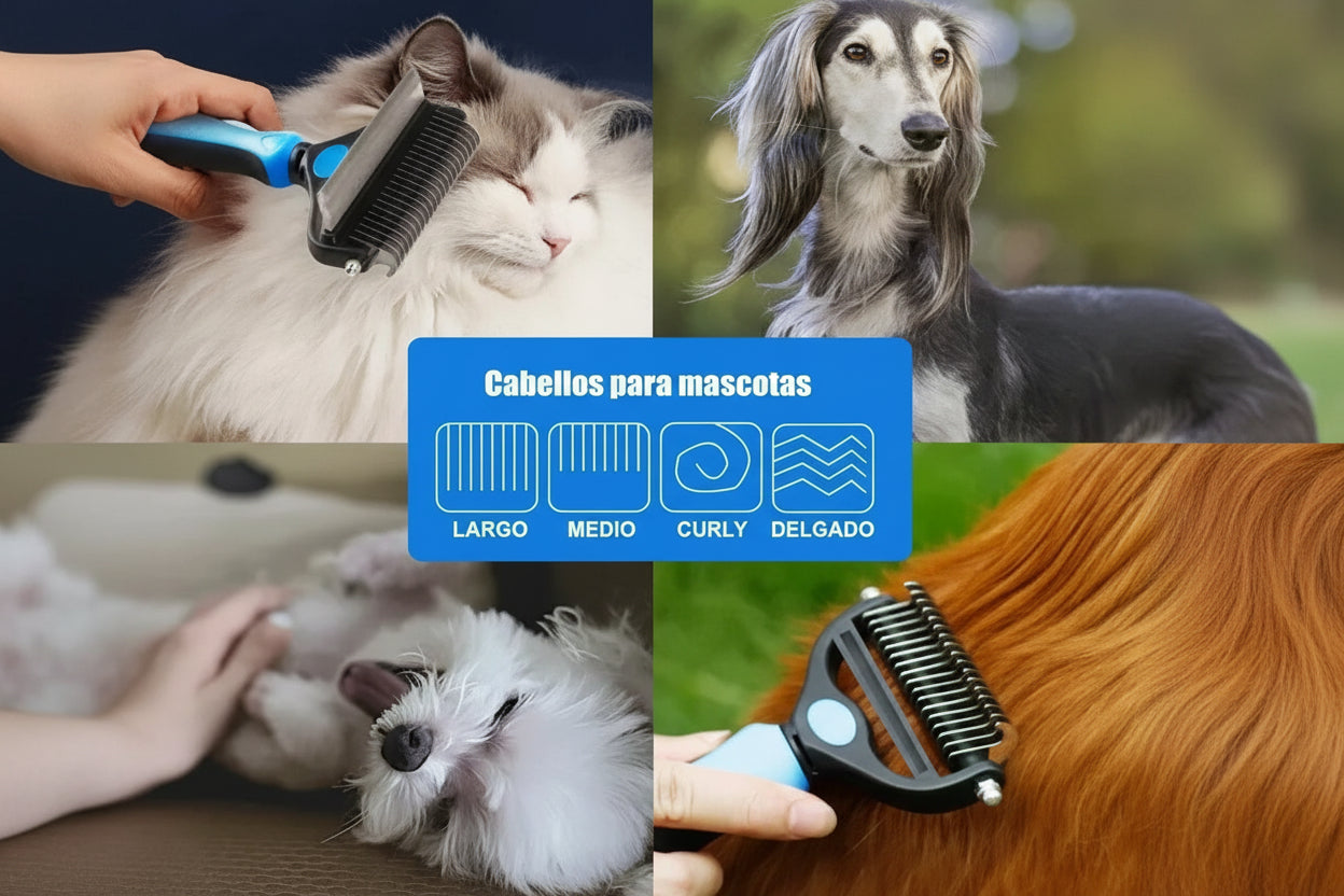 2 En 1 Cepillo Deslanador Perro Gato Pei