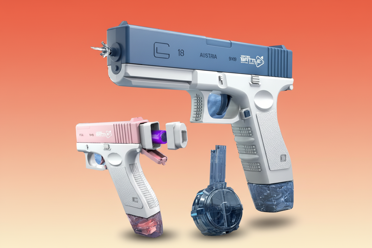 Pistola Agua Disparo Automático Recargab
