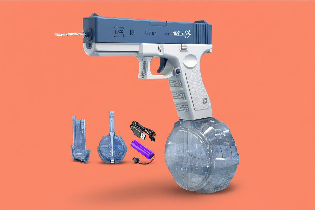 Pistola Agua Disparo Automático Recargab