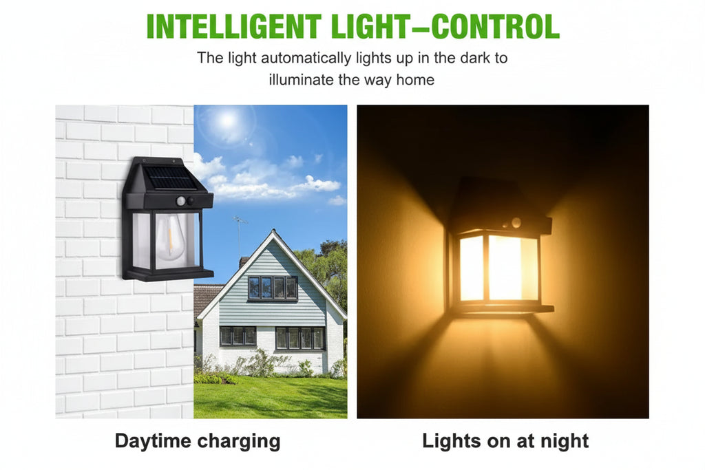 LUZ SOLAR DE PARED CON SENSOR