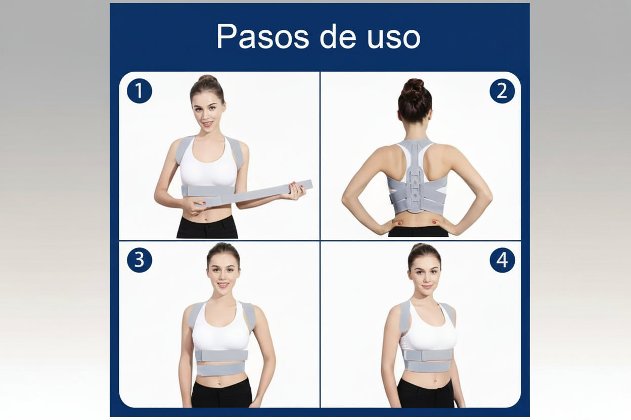 Corrector de postura ajustable