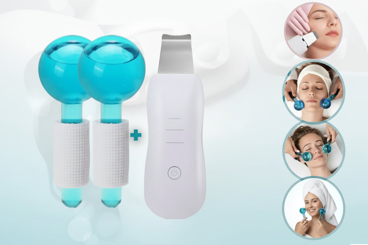 Combo Facial Esferas Frias + Espatula
