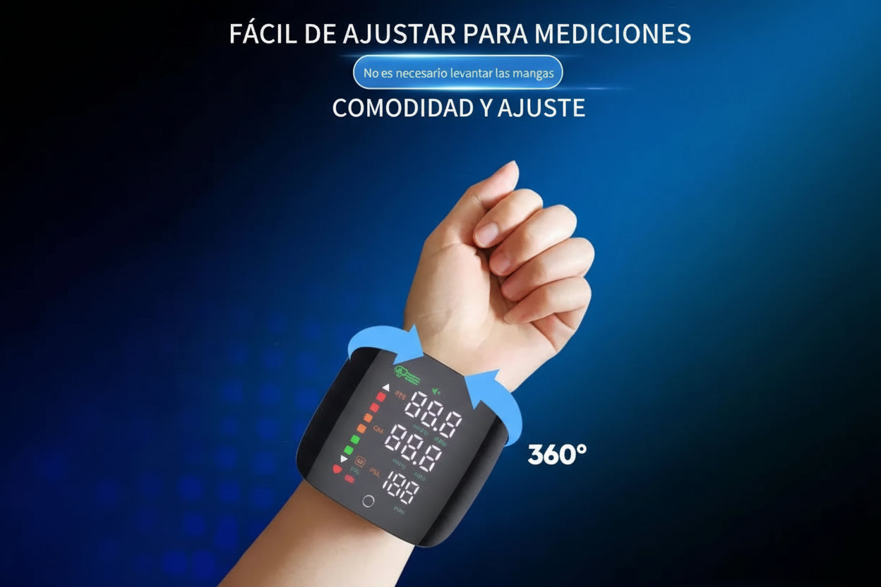 Medidor De Presion De Muñeca Negro, Tens