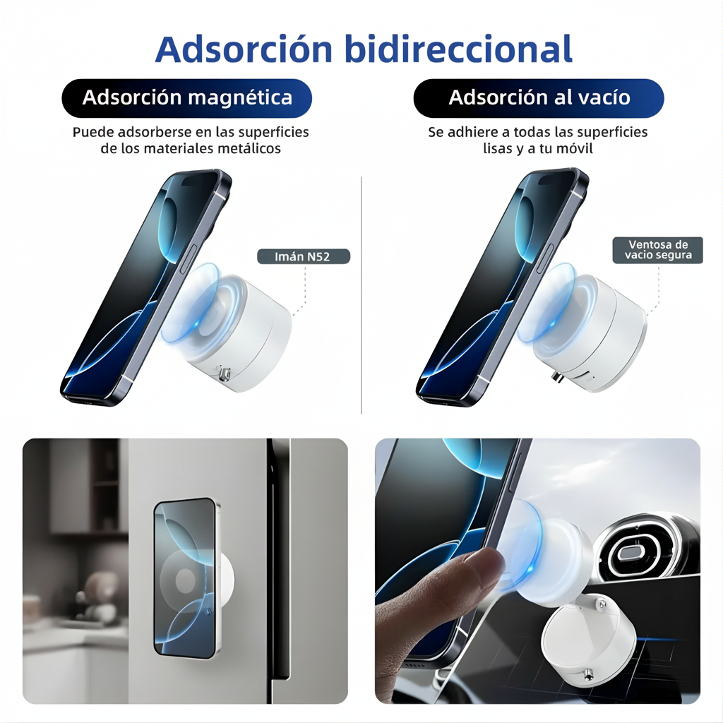 Soporte Magnetico Celular Con Ventosa