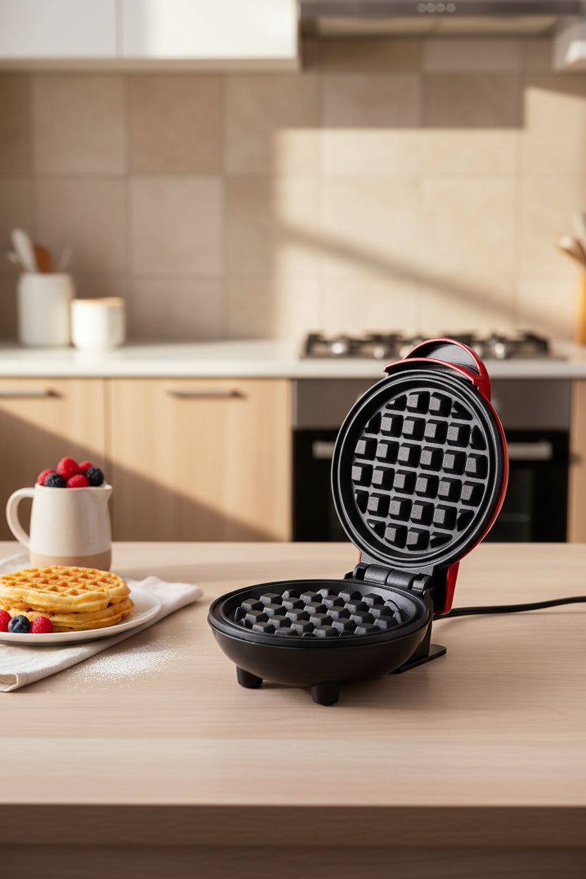 Waflera Mini Maquina Waffles Pequeña Red