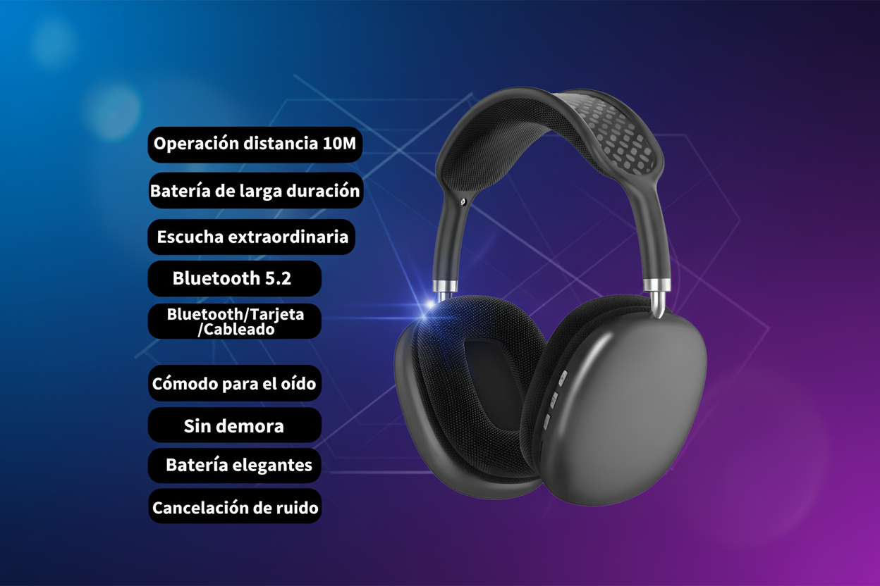 Kit 2 Drones +1 Audifonos Diadema P9