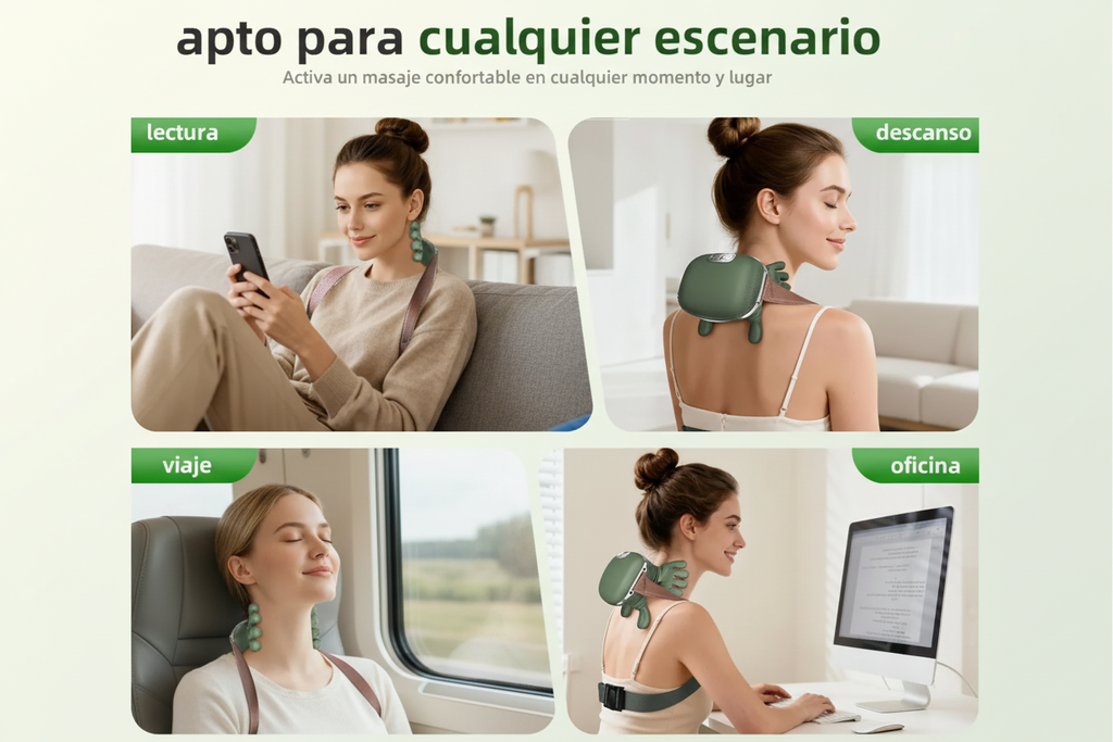 Masajeador Eléctrico Con Dedos Portátil