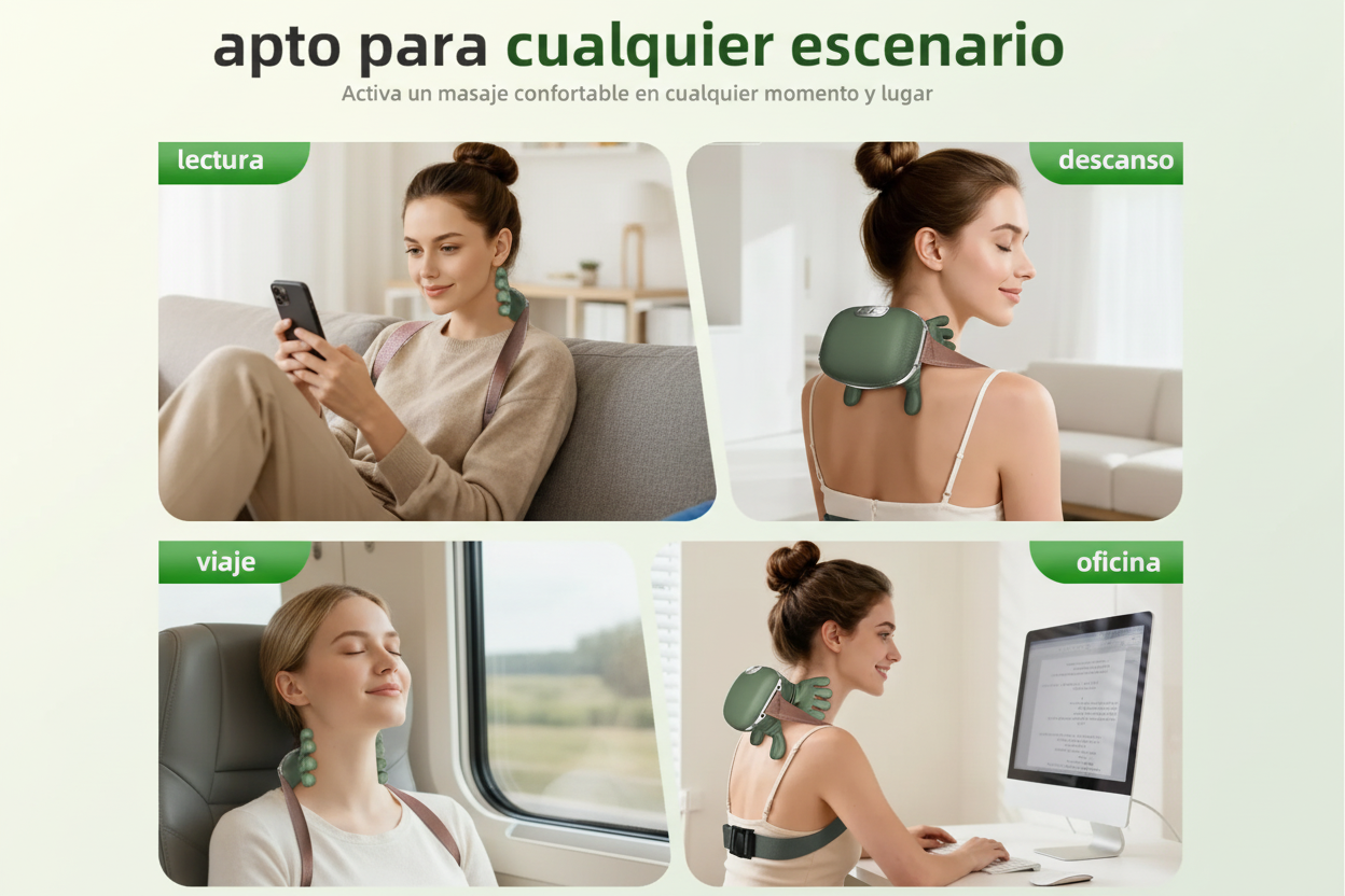 Masajeador Eléctrico Con Dedos Portátil