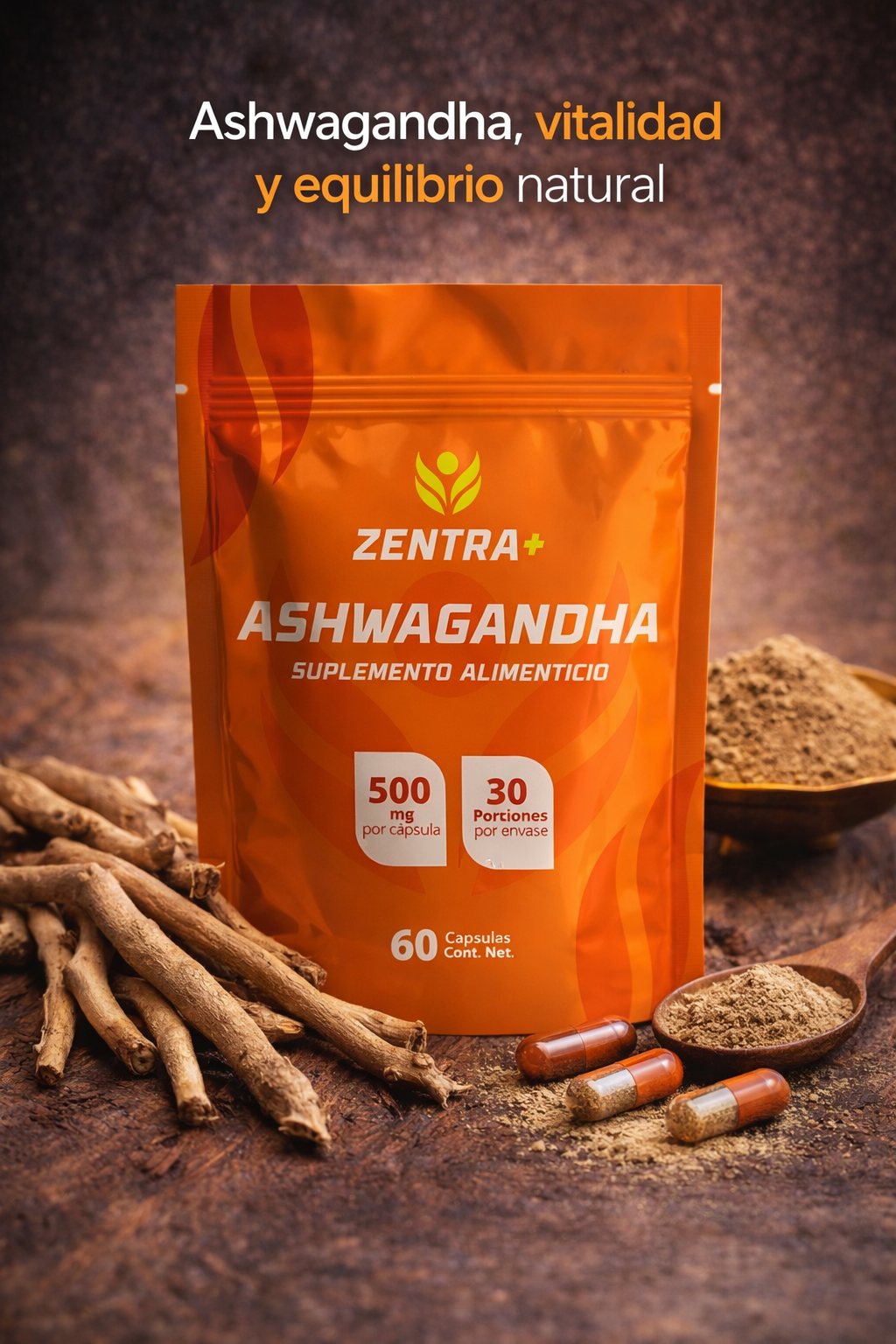 Ashwagandha |60 Cápsulas | 500 mg x cap