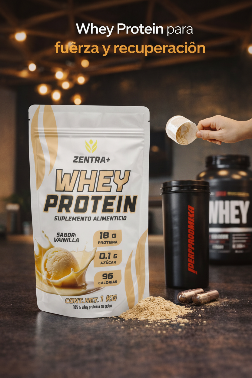 Whey Protein Vainilla | 1 Kg | Polvo