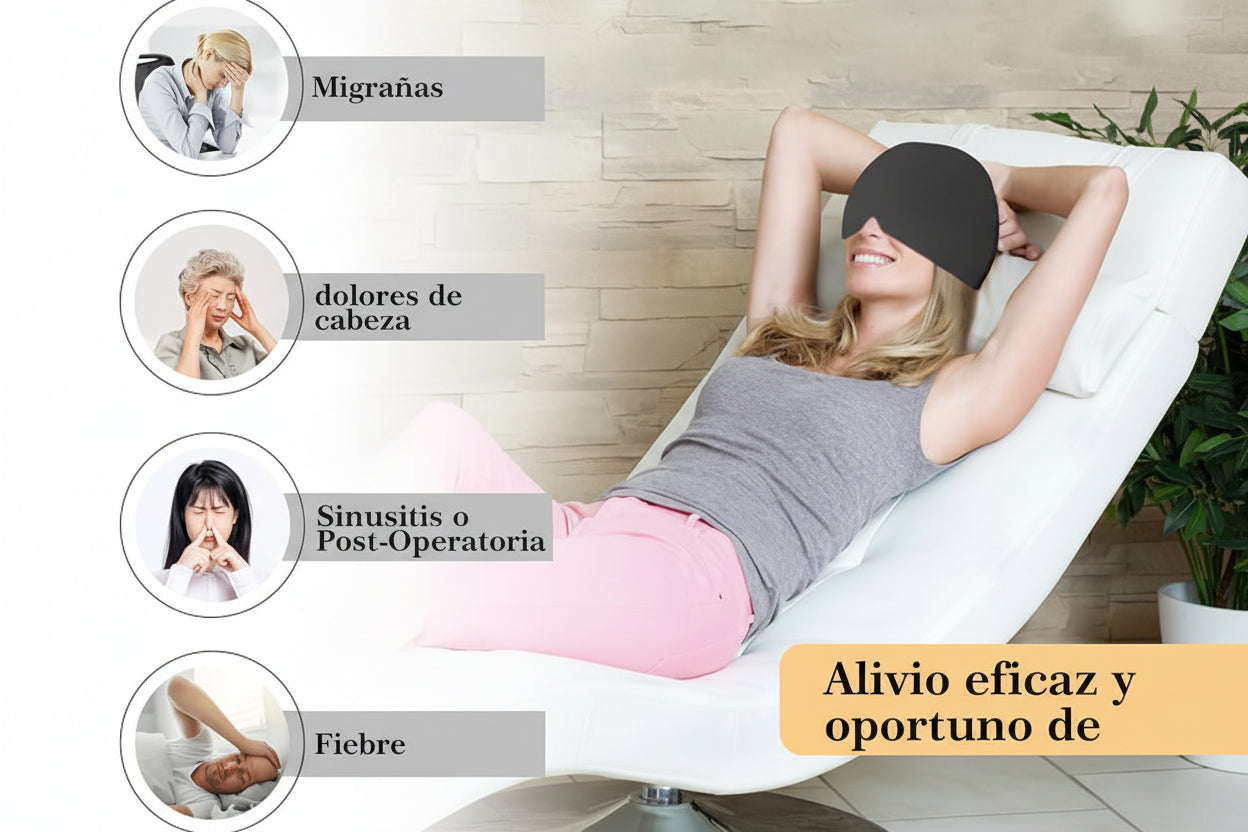 GORRO DE GEL PARA LA MIGRAÑA