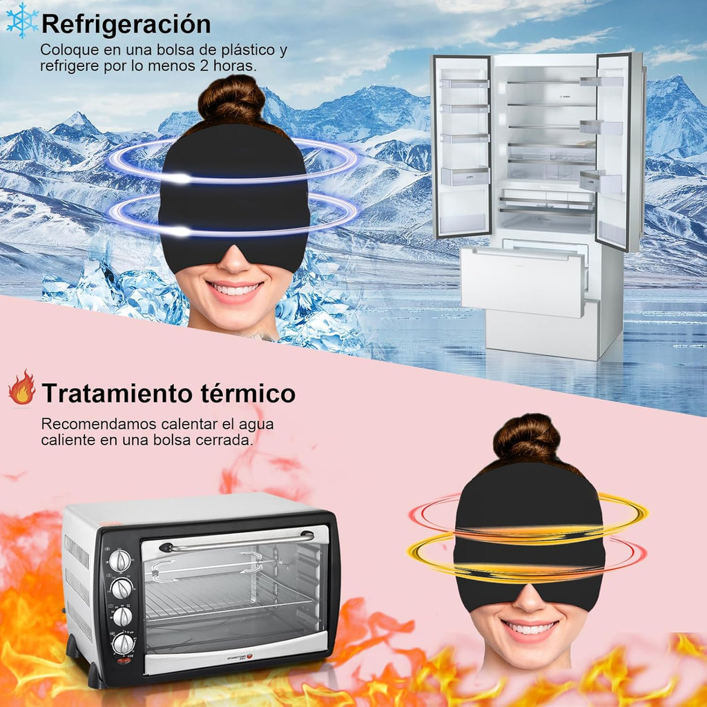 GORRO DE GEL PARA LA MIGRAÑA